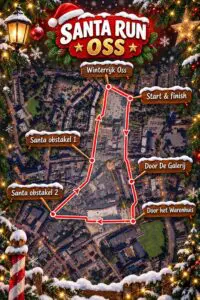 Santa run Route - Winterrijk